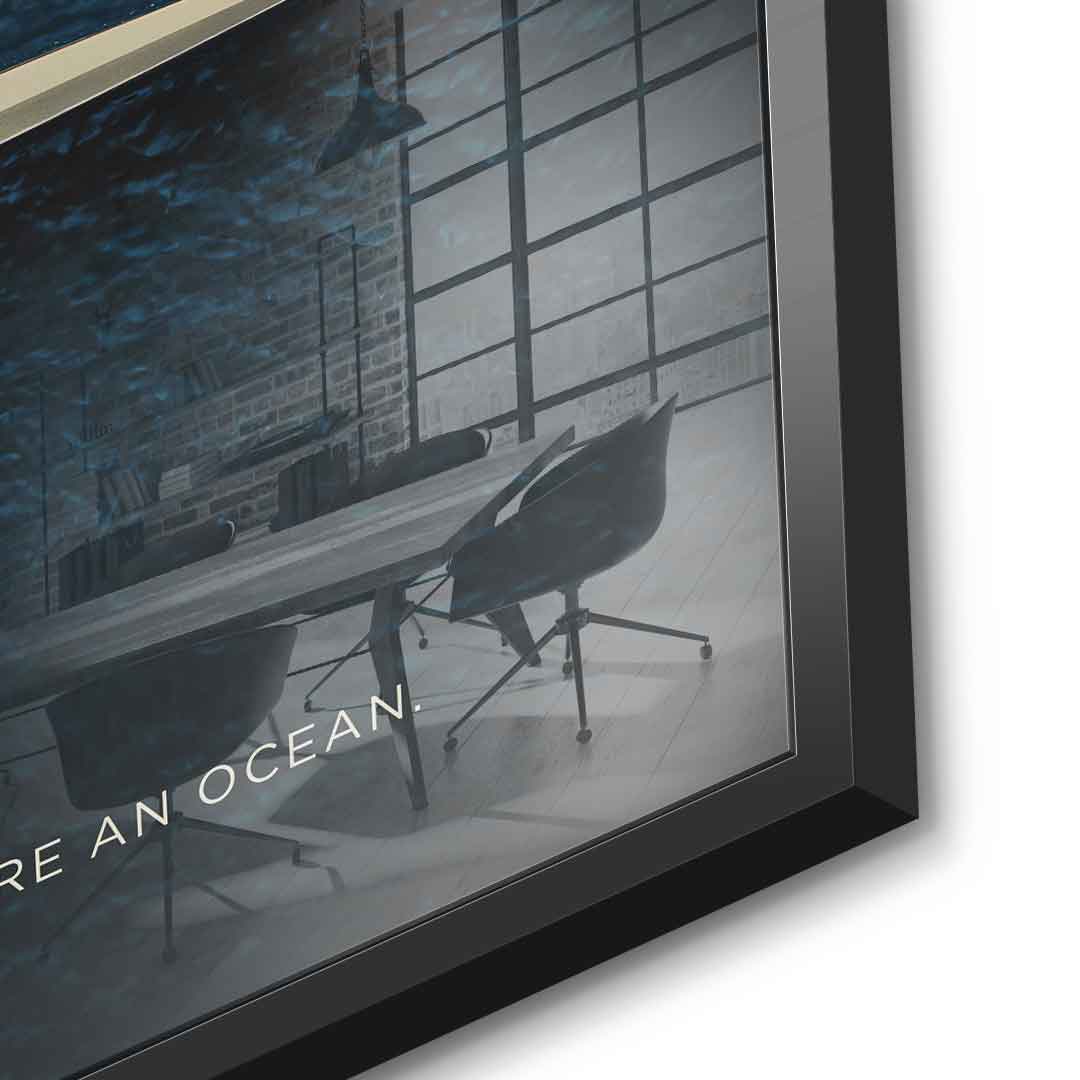 Teamwork #Rudern - Acrylglas