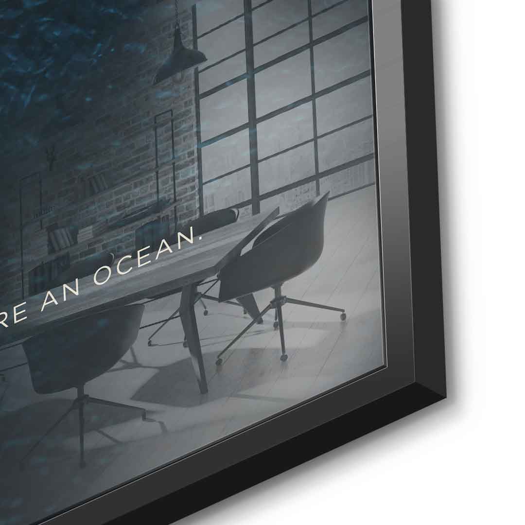 Teamwork #Rowing - Square Edition - Acrylic Glass