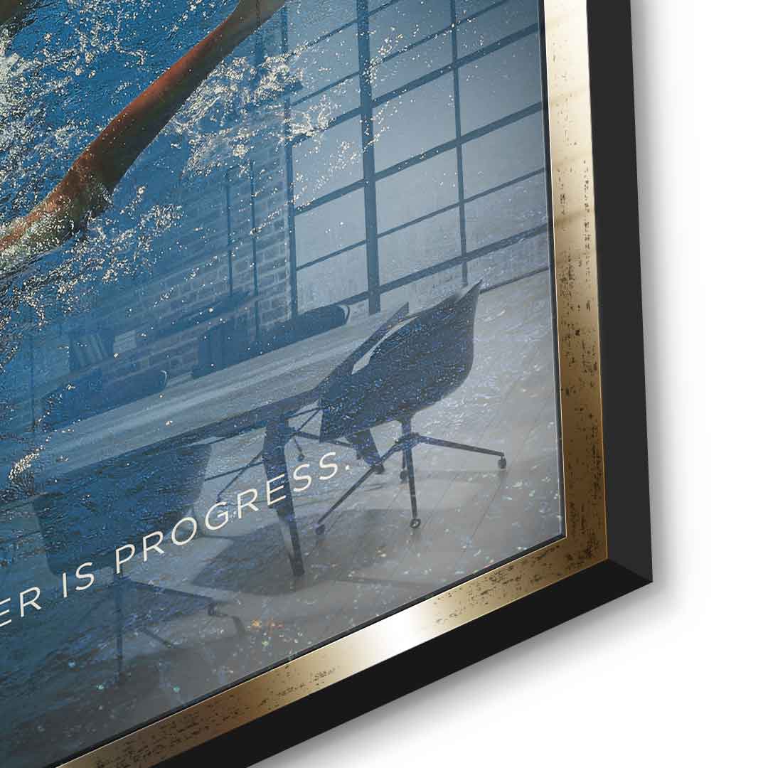 Teamwork #Swimming - Acrylic glass