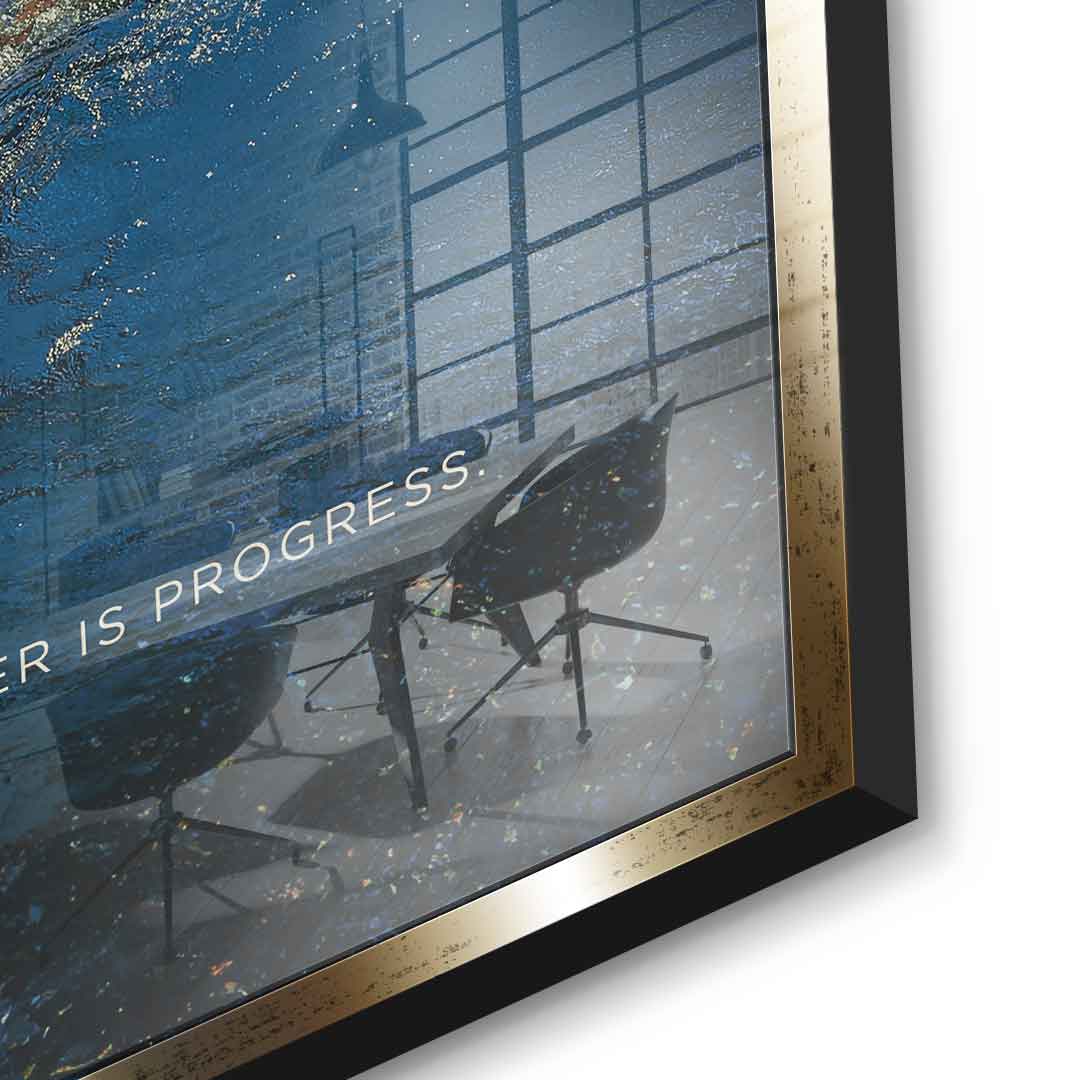 Teamwork #Swimming - Square Edition - Acrylic Glass