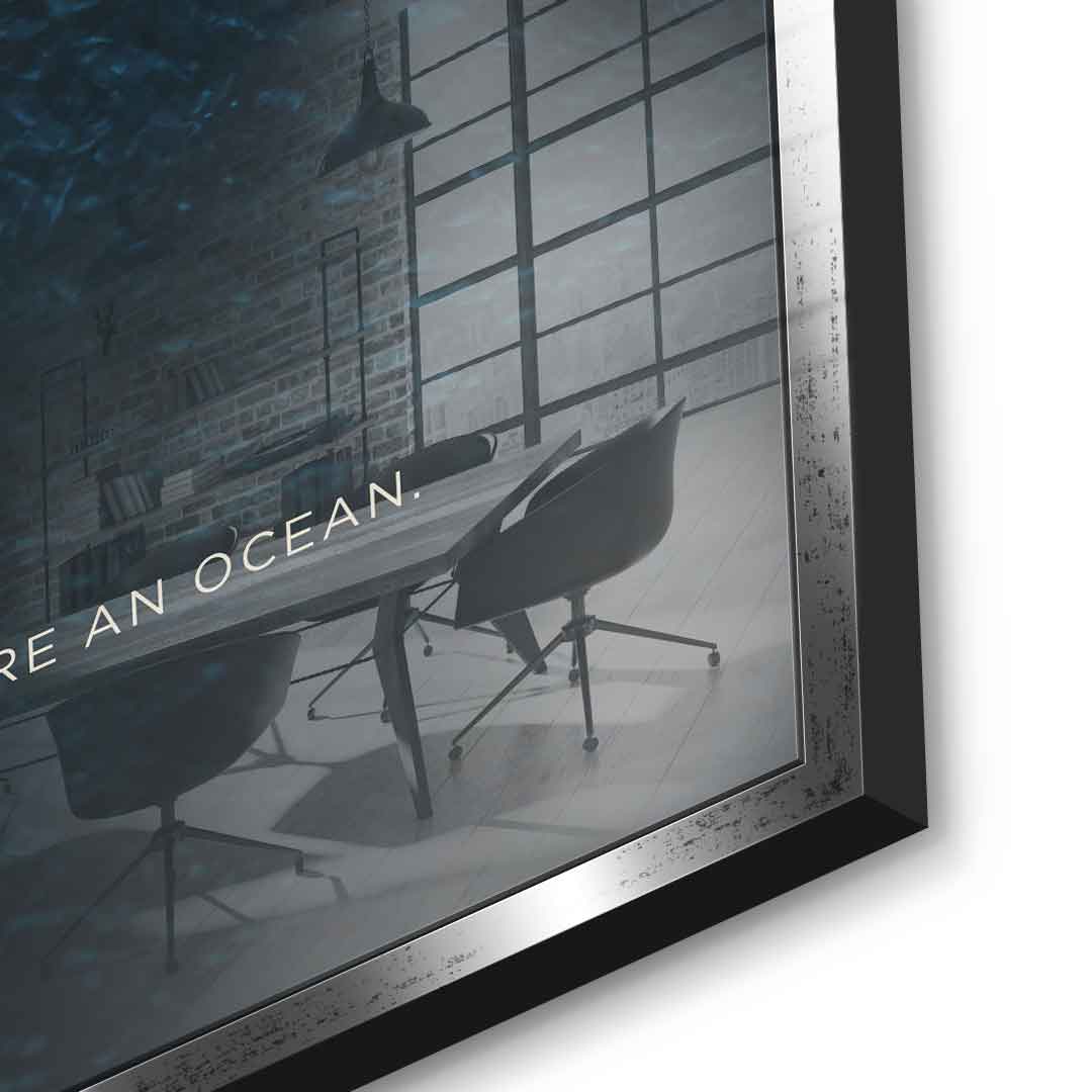 Teamwork #Rowing - Square Edition - Acrylic Glass