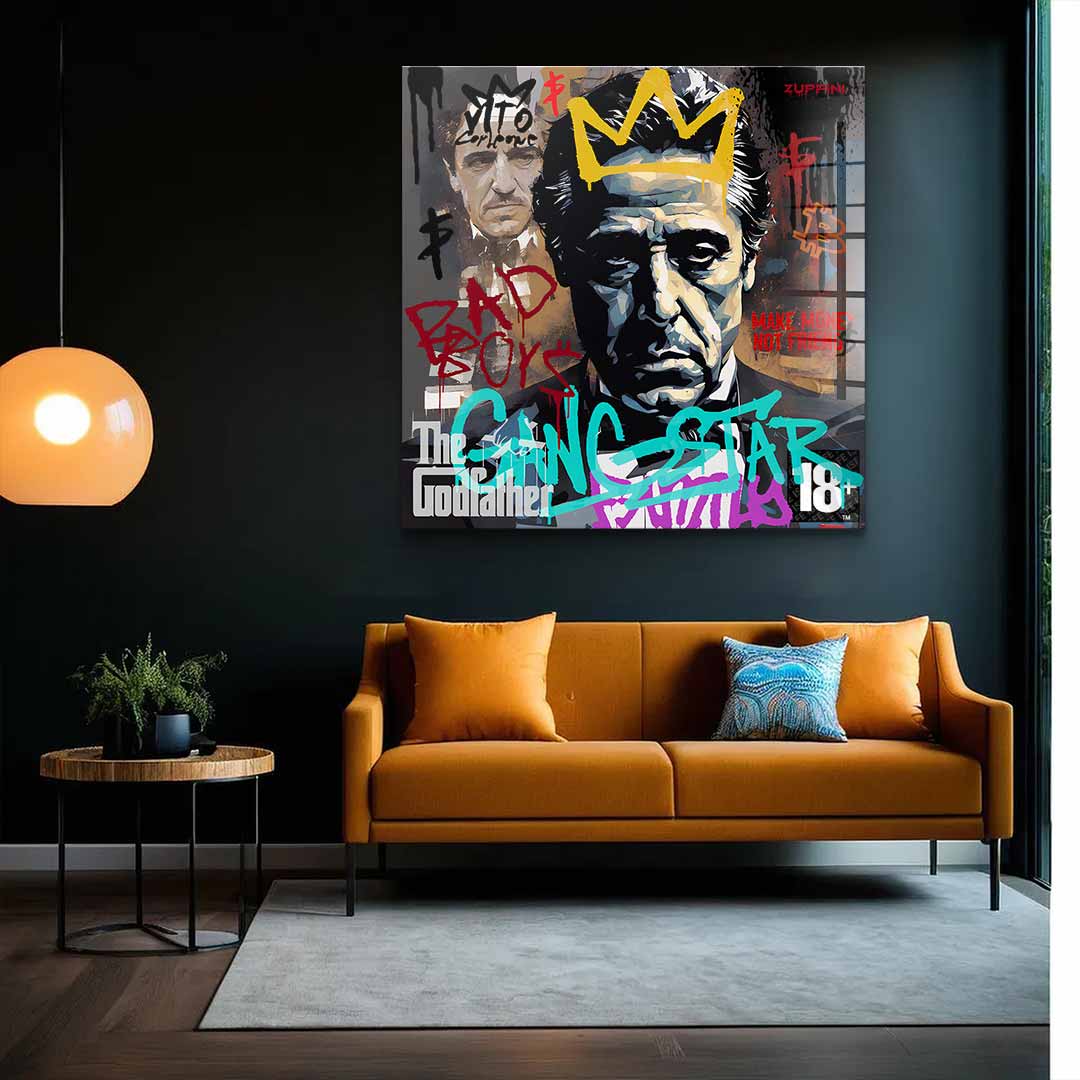 Ojciec Chrzestny portret - szkło akrylowe
