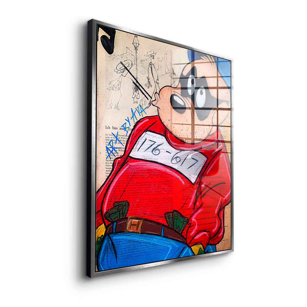 Thinking Beagle Boy - Acrylglas