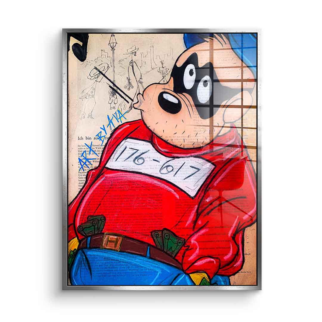 Thinking Beagle Boy - Acrylglas