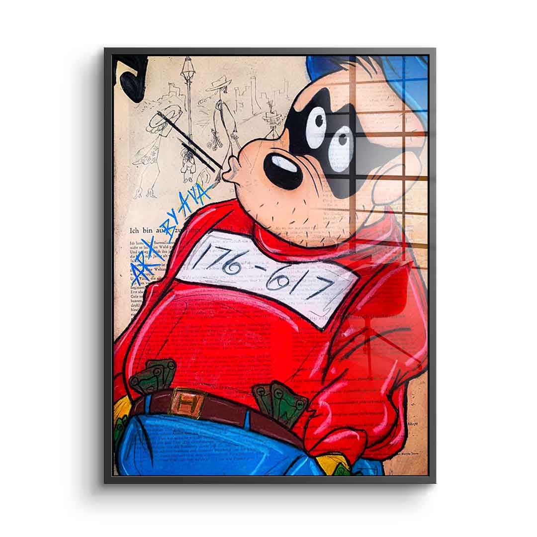 Thinking Beagle Boy - Acrylglas