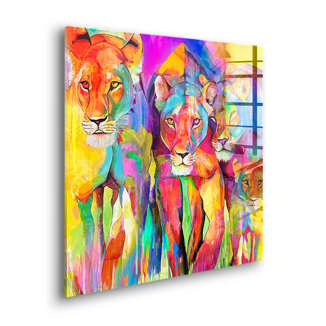 Tiger Family - Acrylic Glass