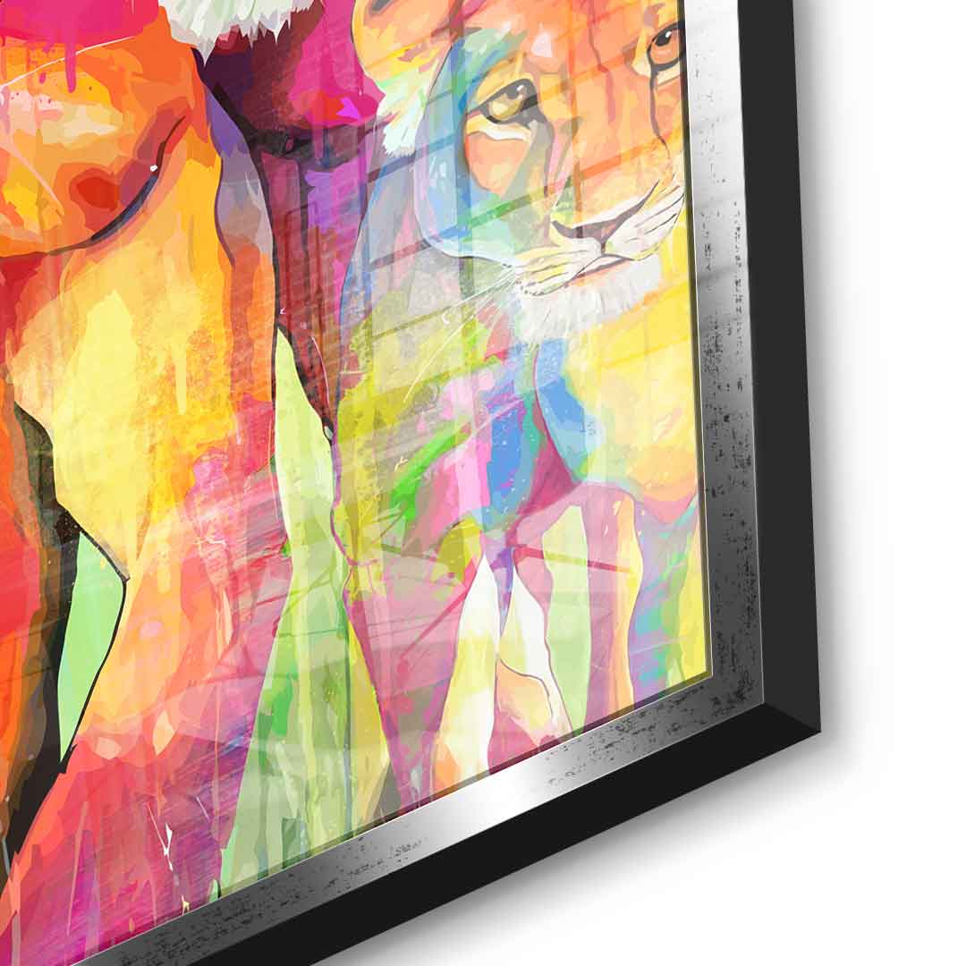 Tiger Family - Acrylic Glass