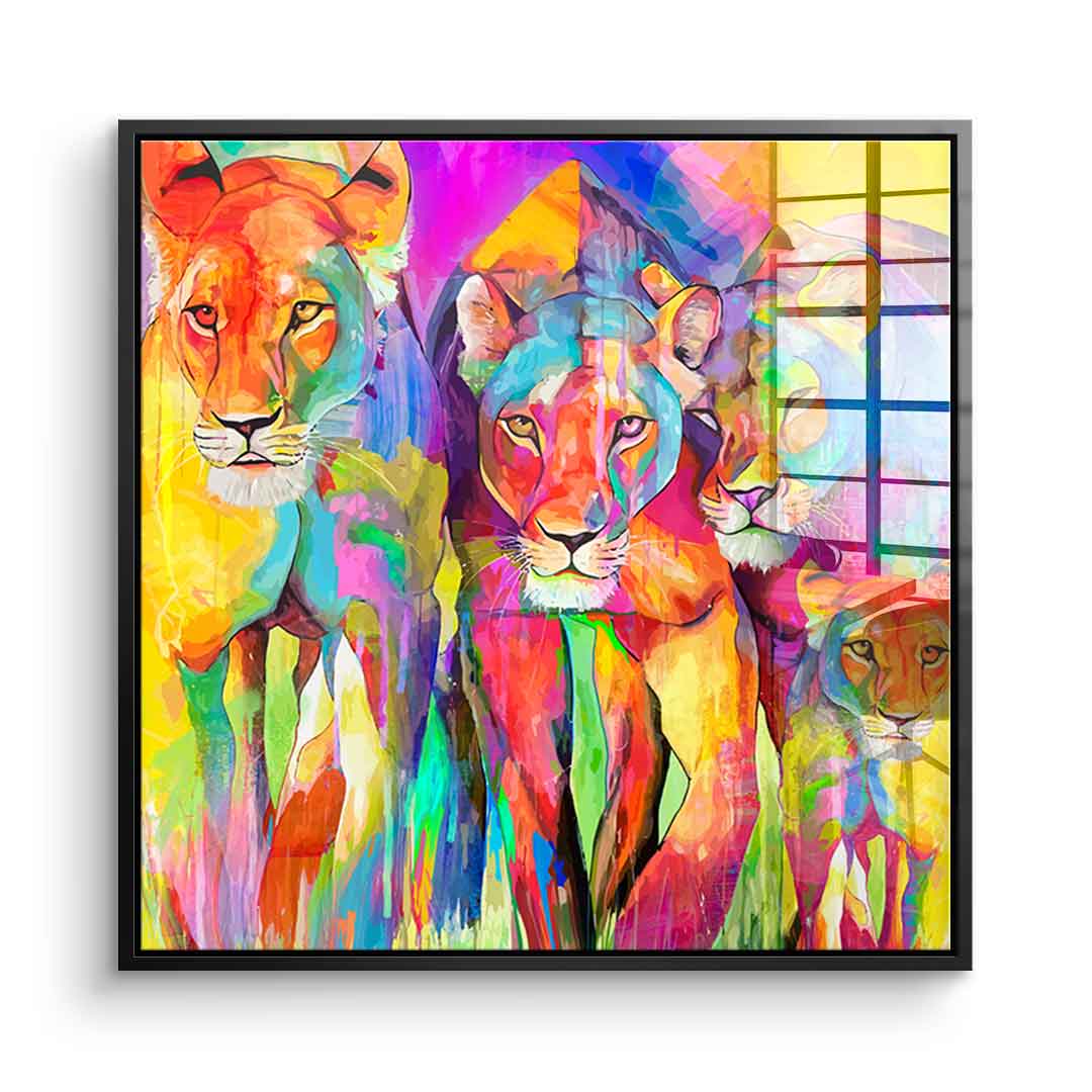 Tiger Family - Acrylic Glass