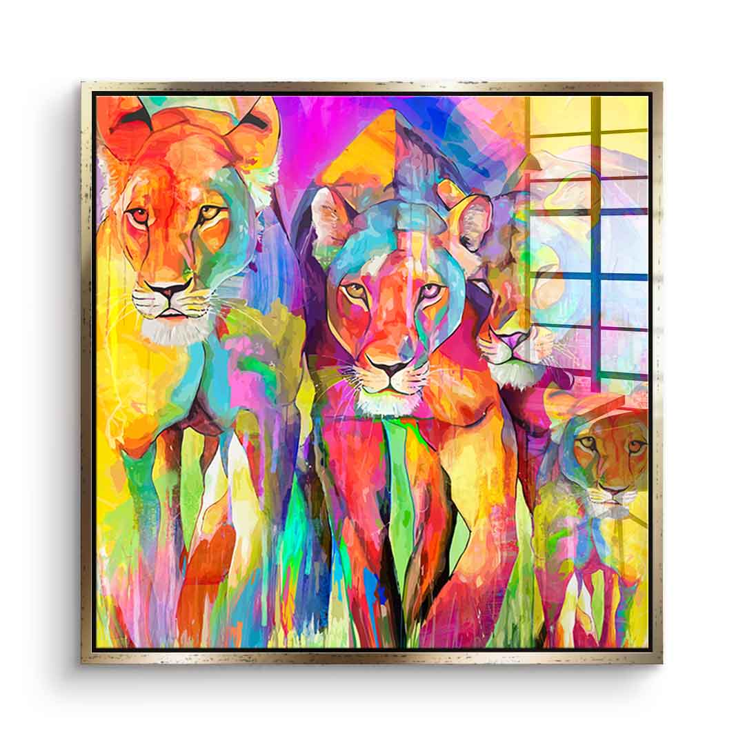Tiger Family - Acrylic Glass