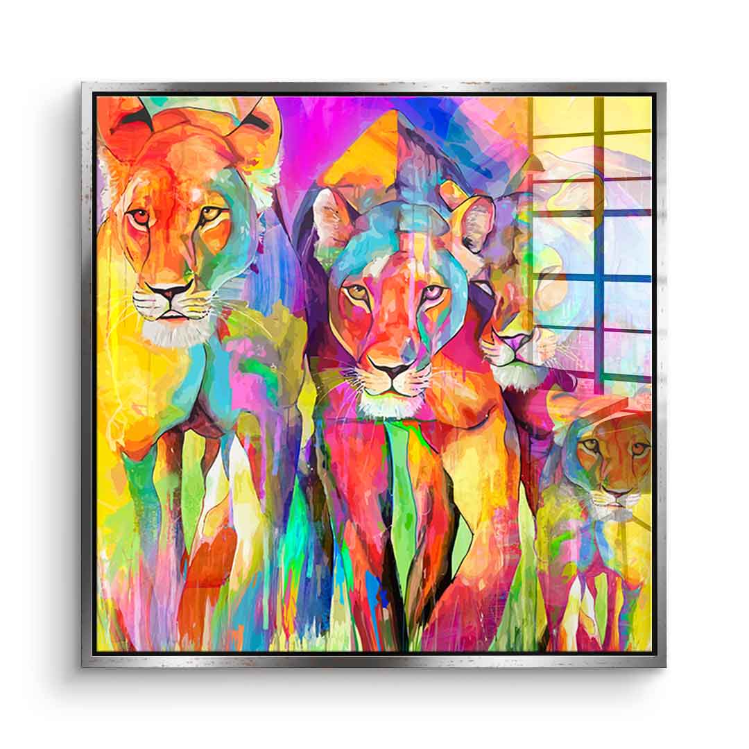 Tiger Family - Acrylic Glass