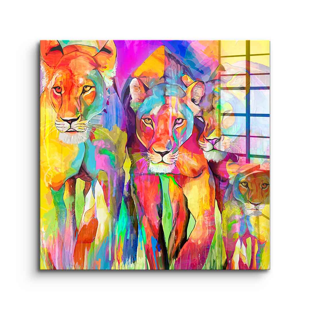 Tiger Family - Acrylic Glass