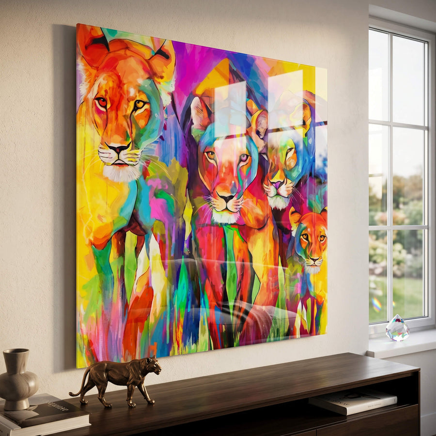 Tiger Family - Acrylglas
