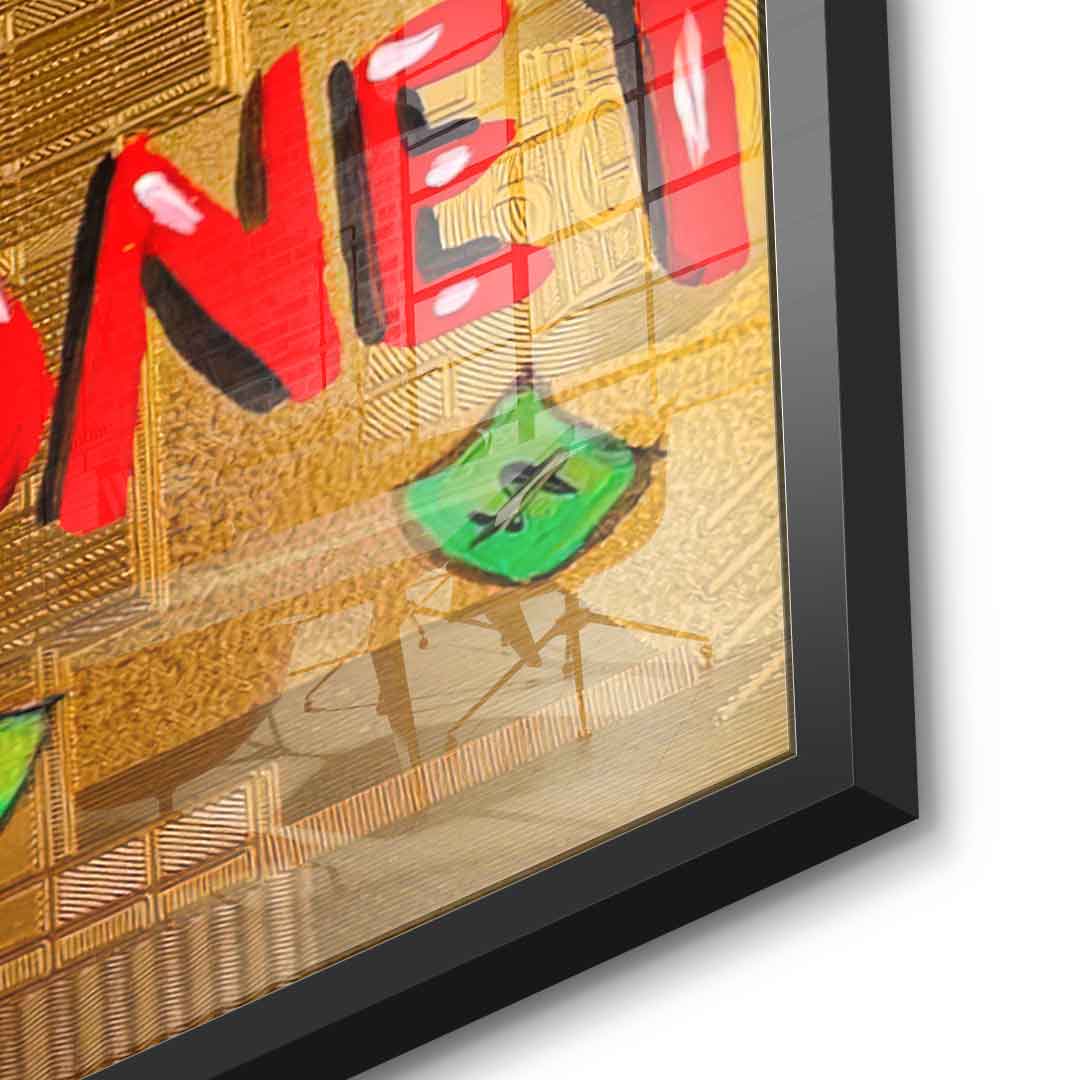 Time Is Money - Acrylglas