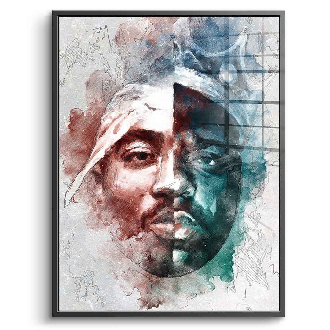 Tupac BIG Portrait - Acrylic Glass