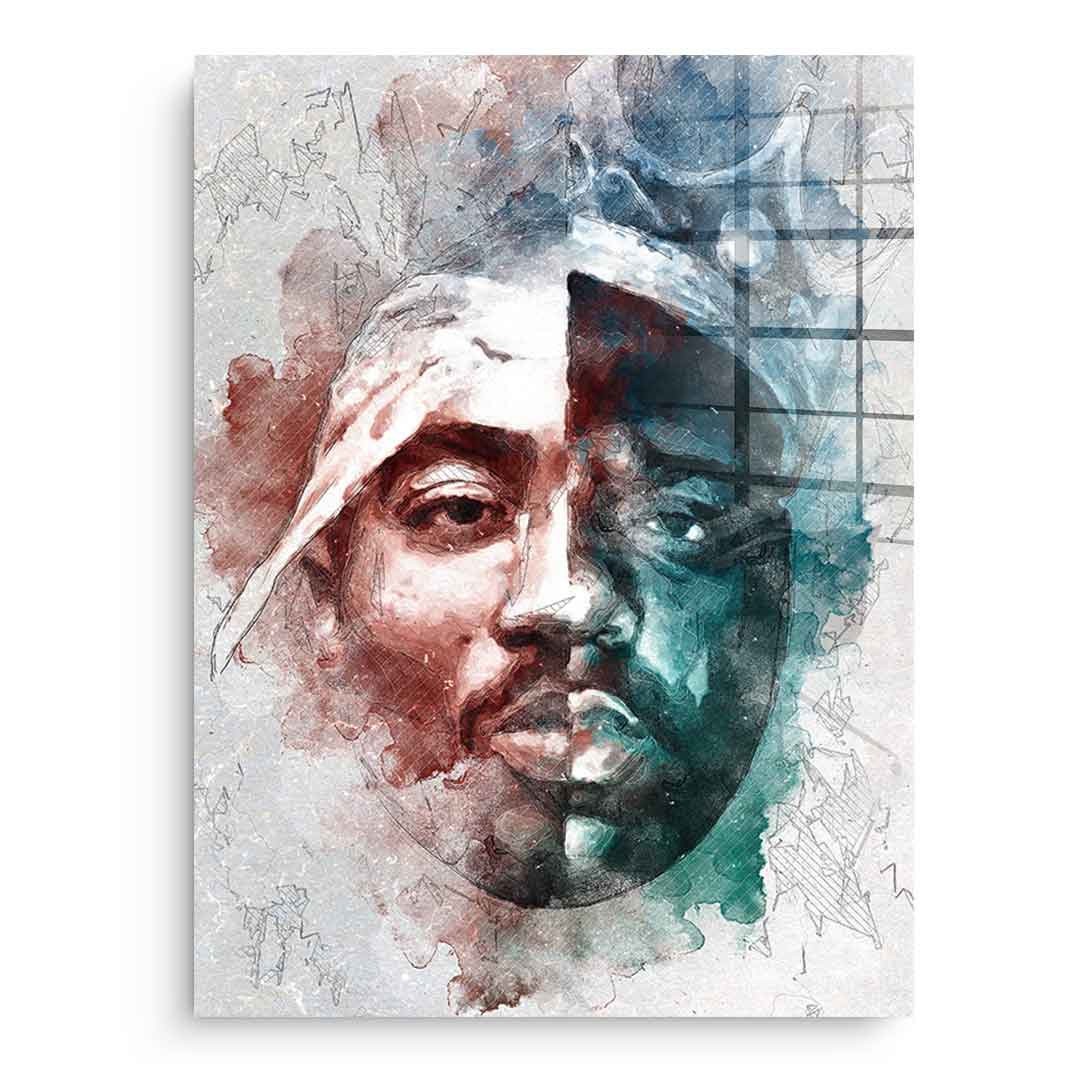 Tupac BIG Portrait - Acrylic Glass