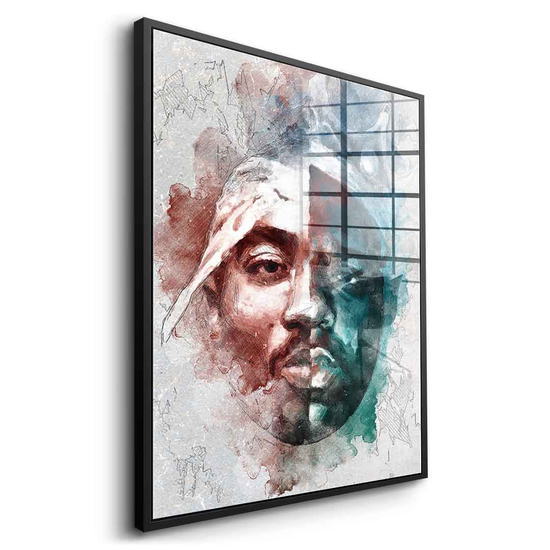 Tupac BIG Portrait - Acrylic Glass