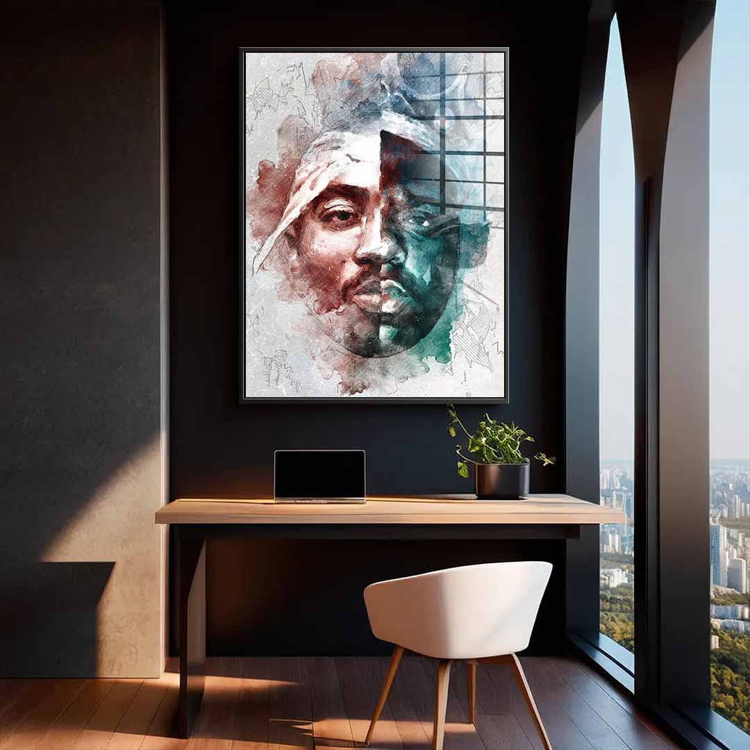 Tupac BIG Portrait - Acrylic Glass