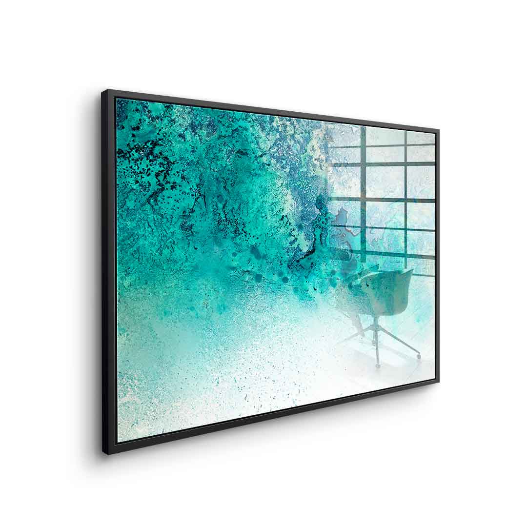 Turquoise Whispering - Acrylglas