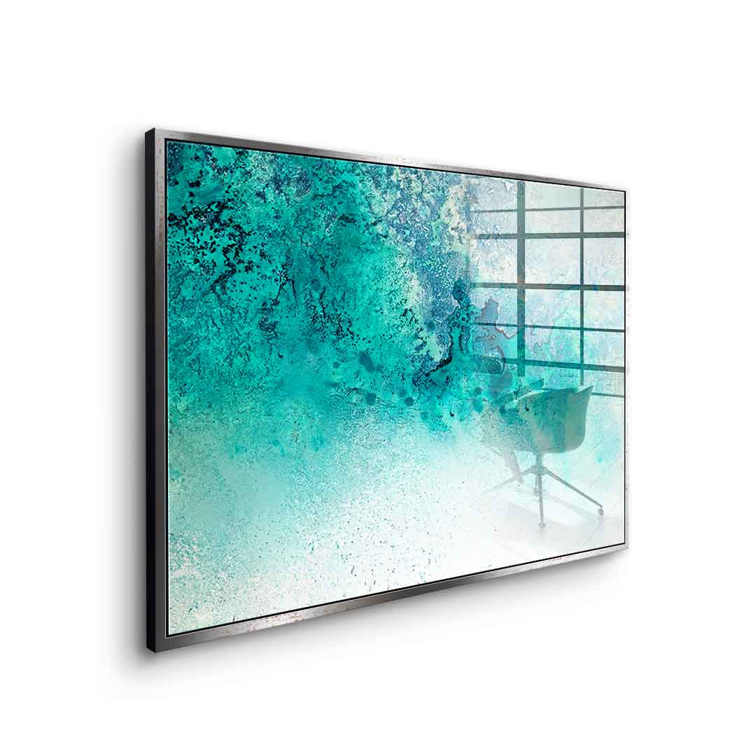 Turquoise Whispering - Acrylglas