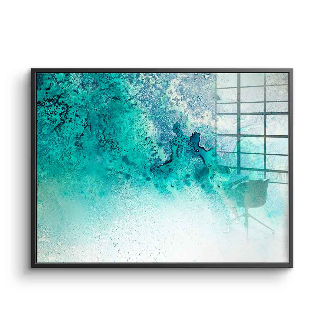 Turquoise Whispering - Acrylglas