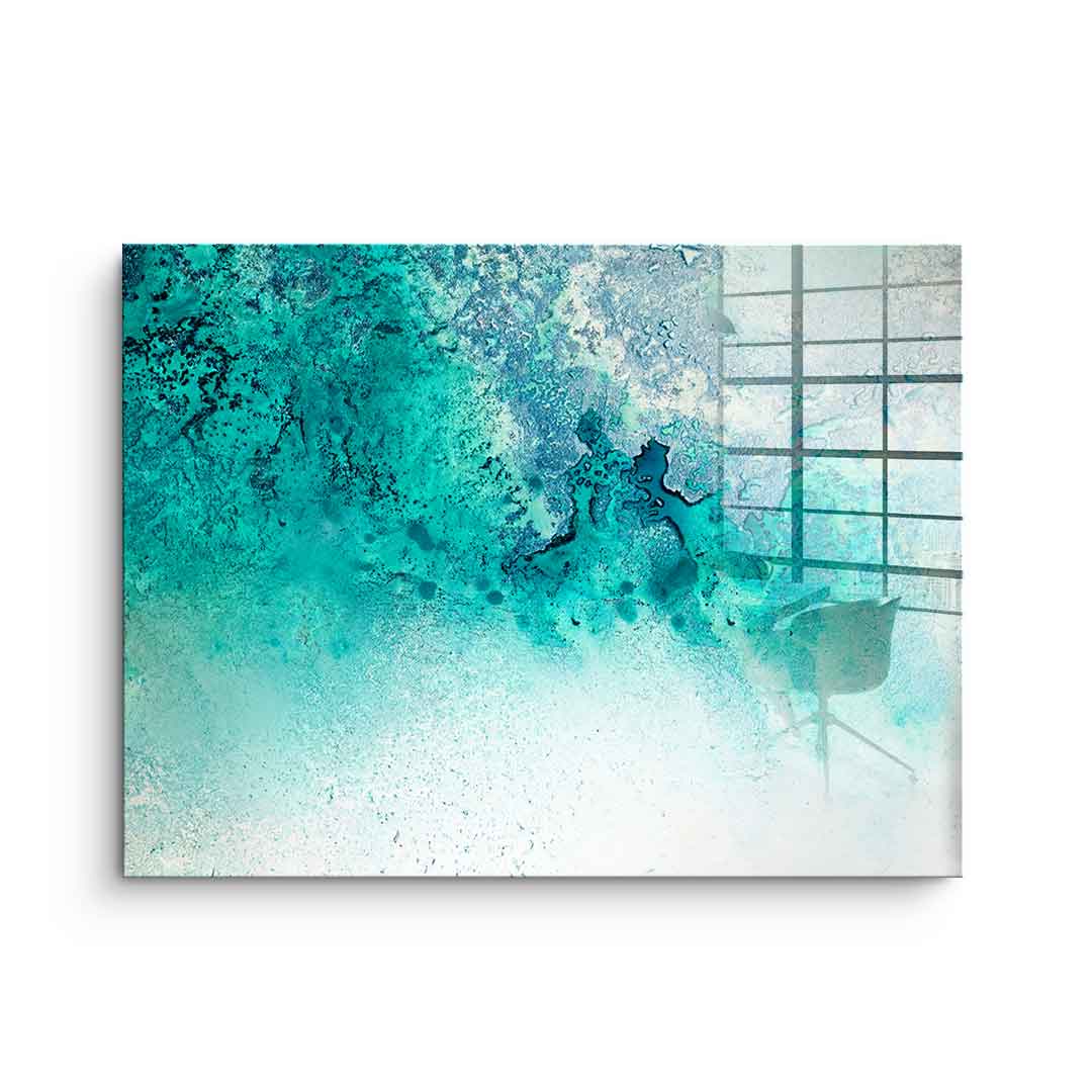 Turquoise Whispering - Acrylglas