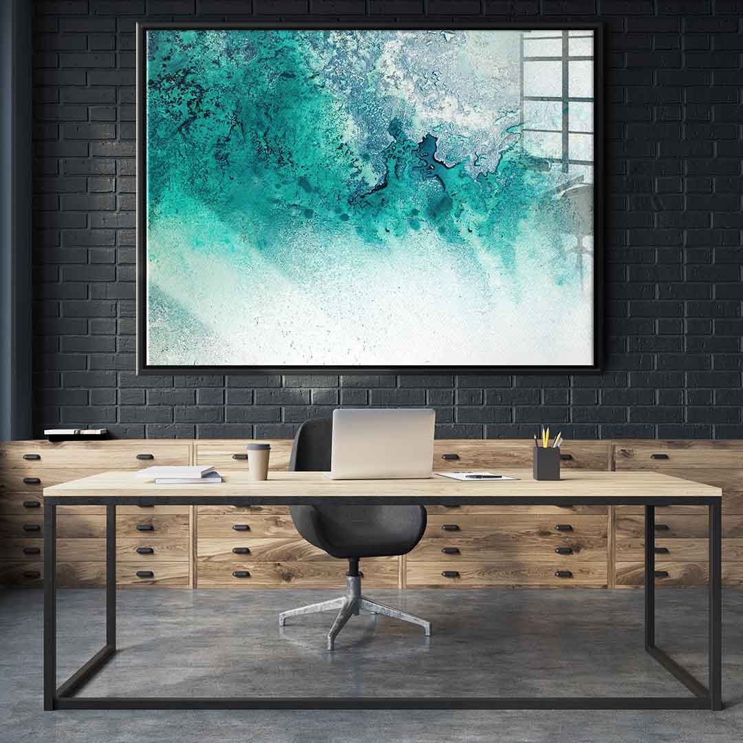 Turquoise Whispering - Acrylglas