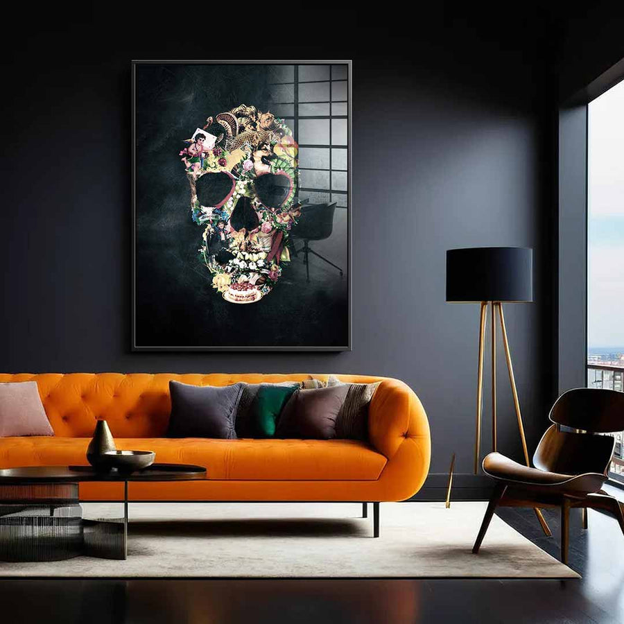 Vintage Skull - Acrylic Glass