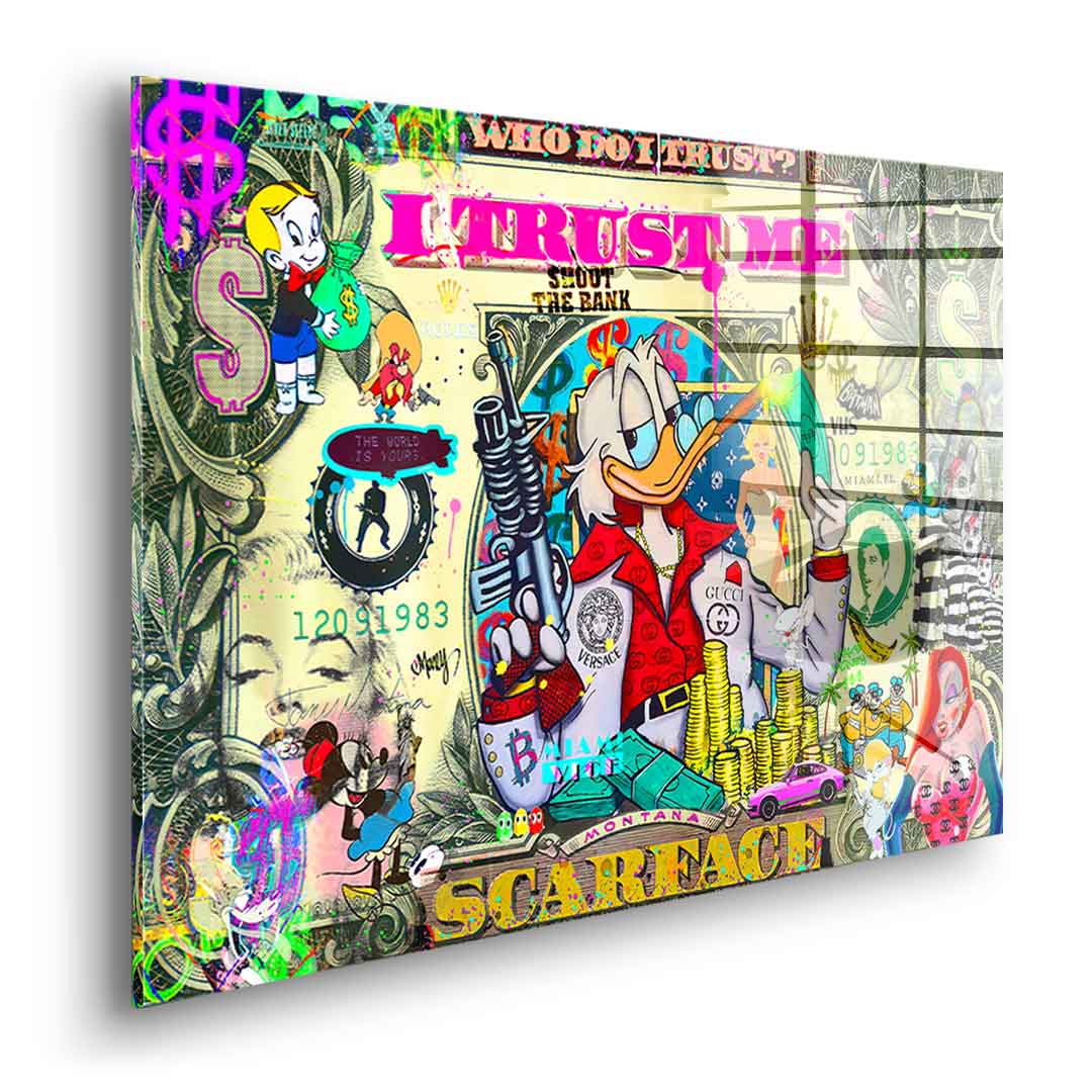 WHO DO I TRUST - Acrylglas