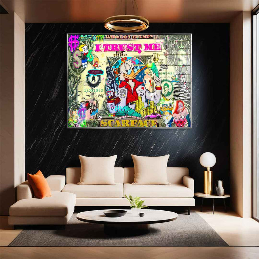 WHO DO I TRUST - Acrylic glass