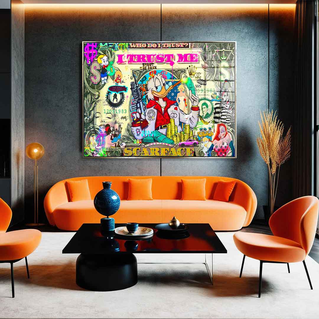 WHO DO I TRUST - Acrylglas