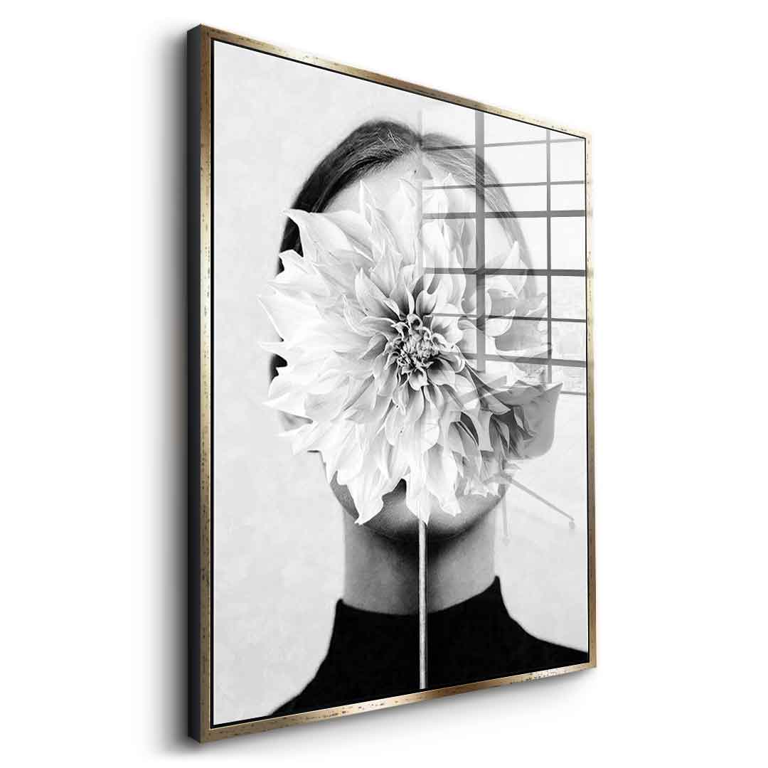 White flower - Acrylic glass