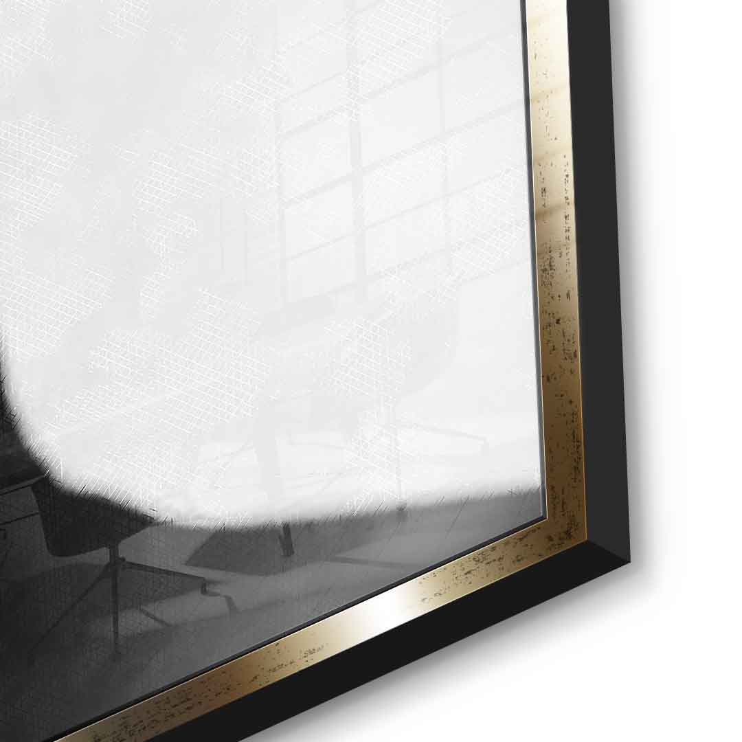 White flower - Acrylic glass