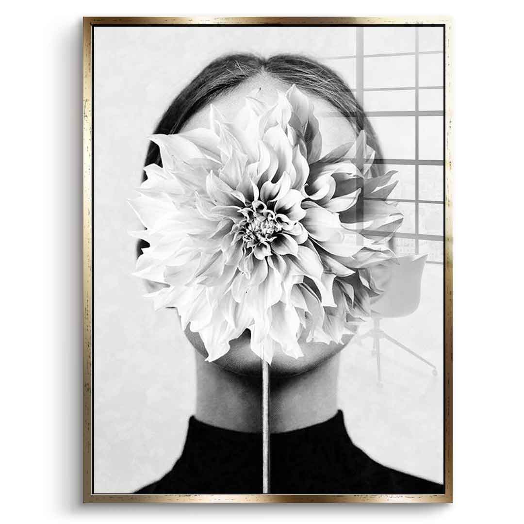 White flower - Acrylic glass