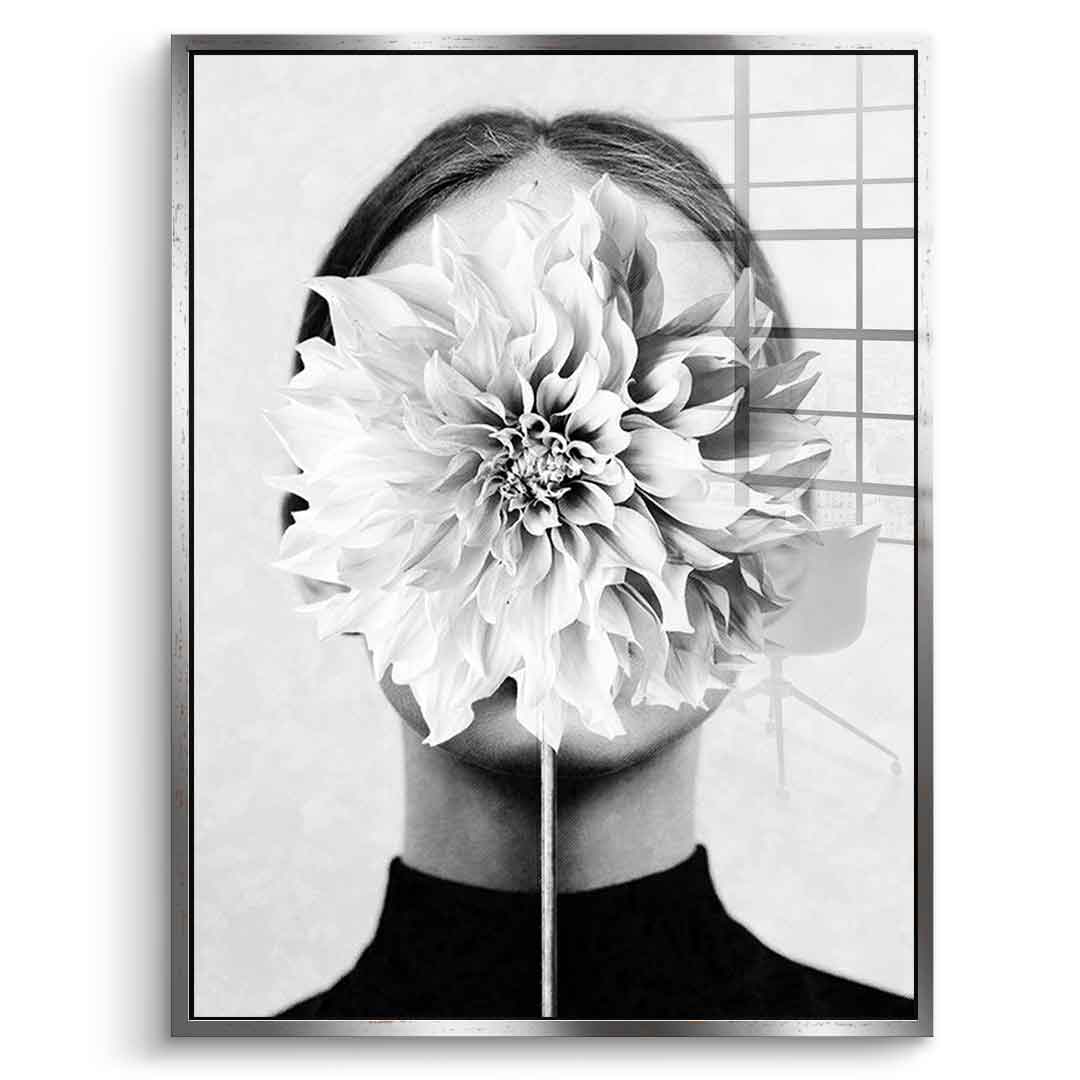 White flower - Acrylic glass
