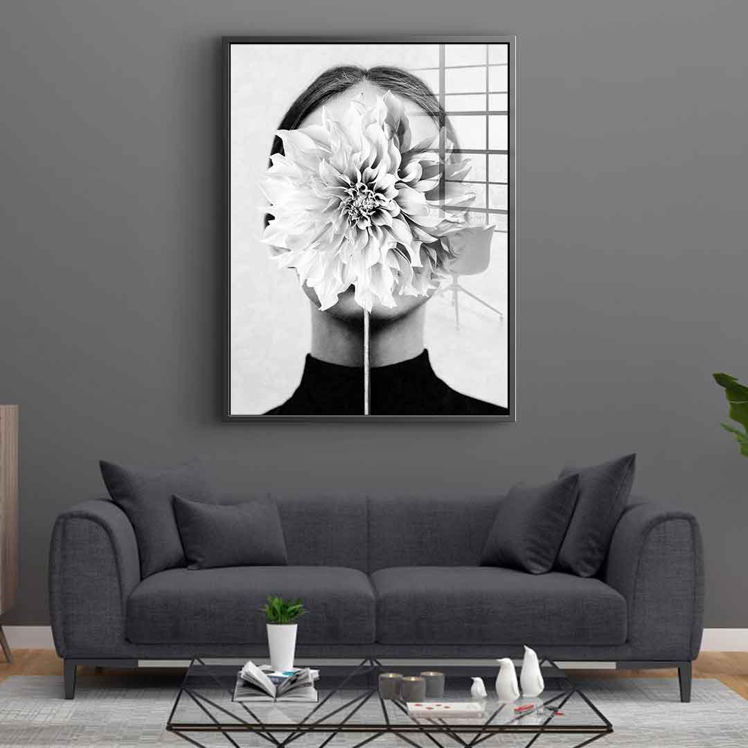 White flower - Acrylic glass