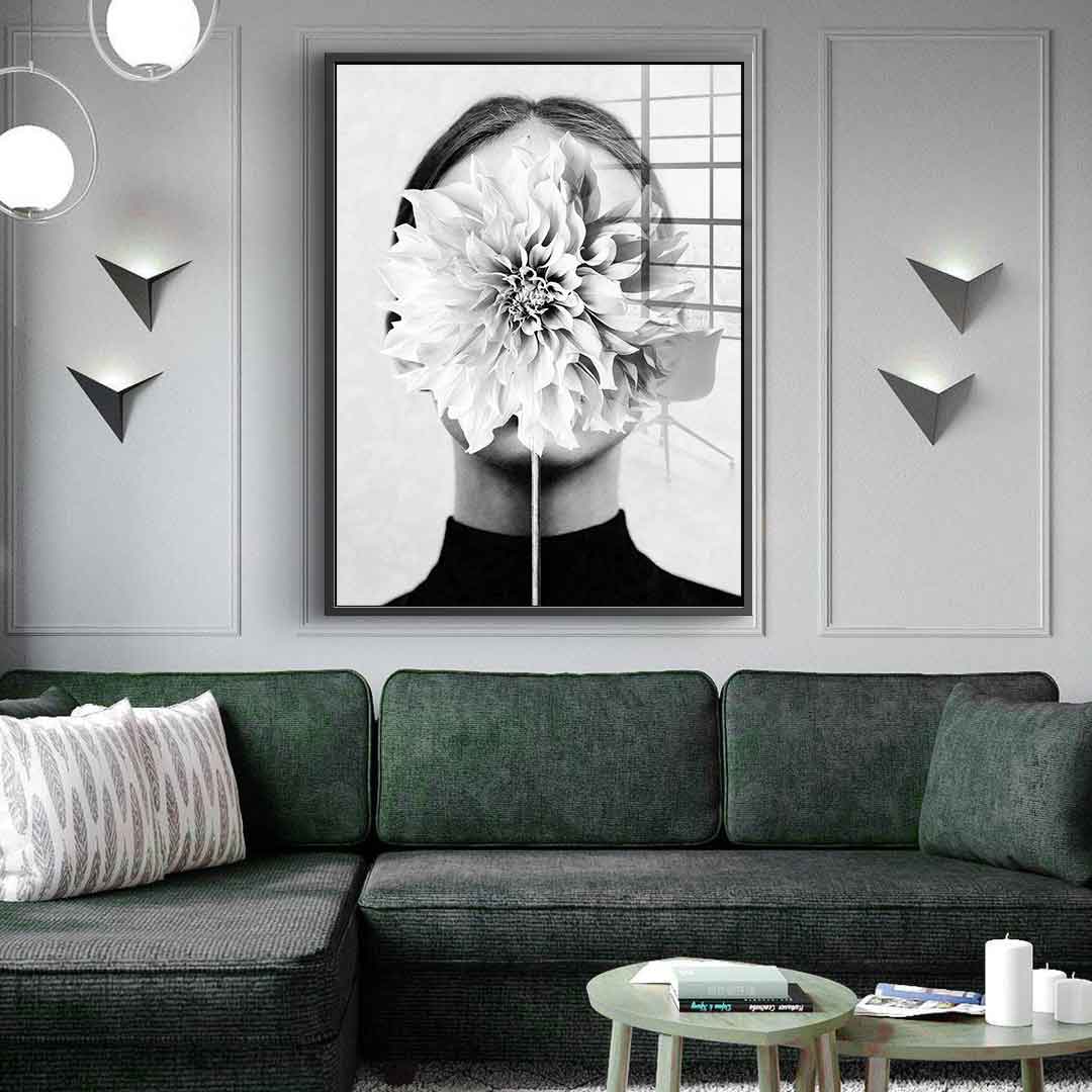 White flower - Acrylic glass