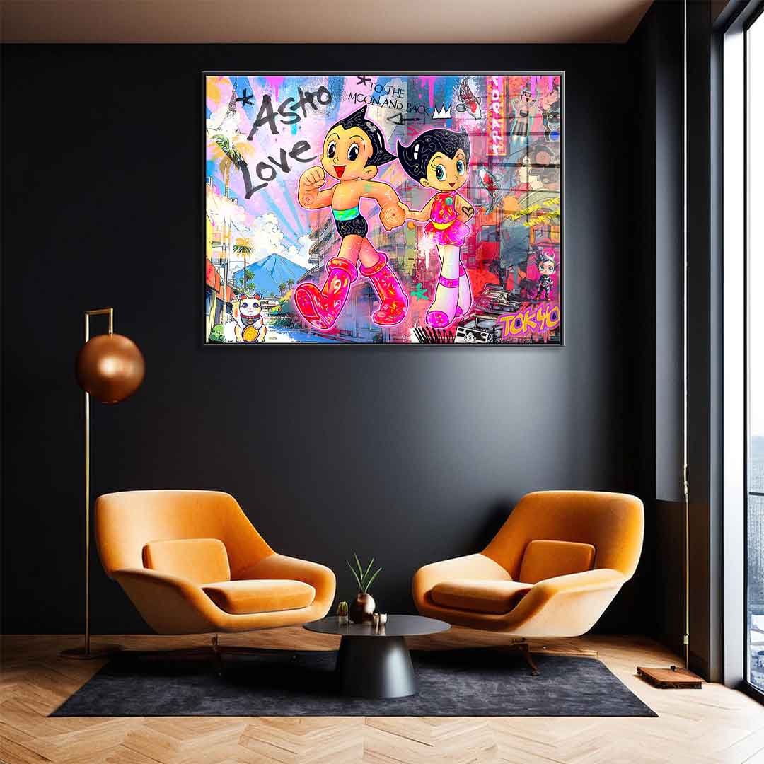 Astroboy Pink - Acrylglas