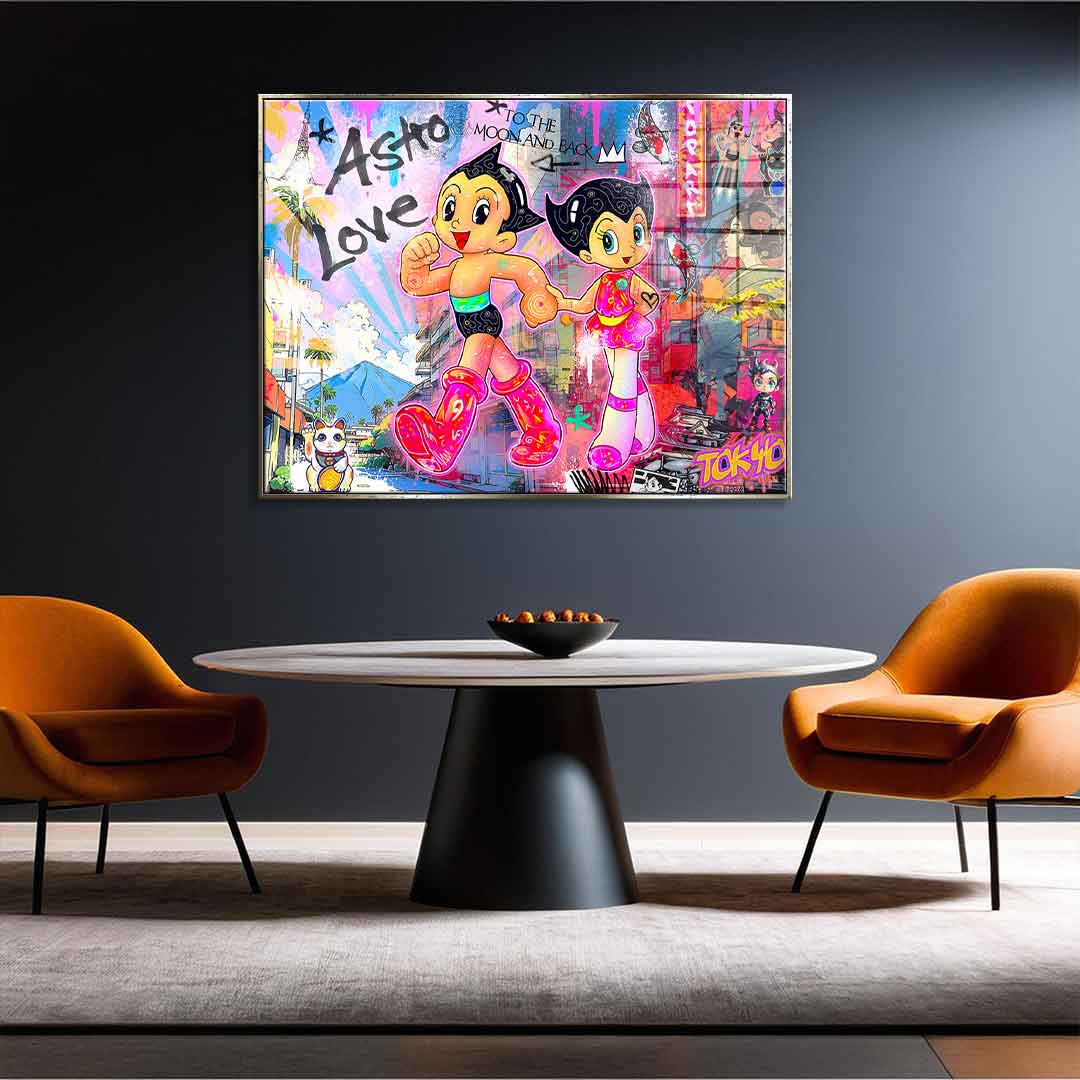 Astroboy Pink - Acrylglas