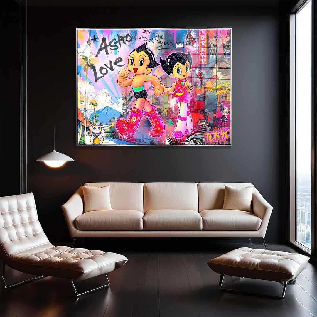 Astroboy Pink - Acrylglas