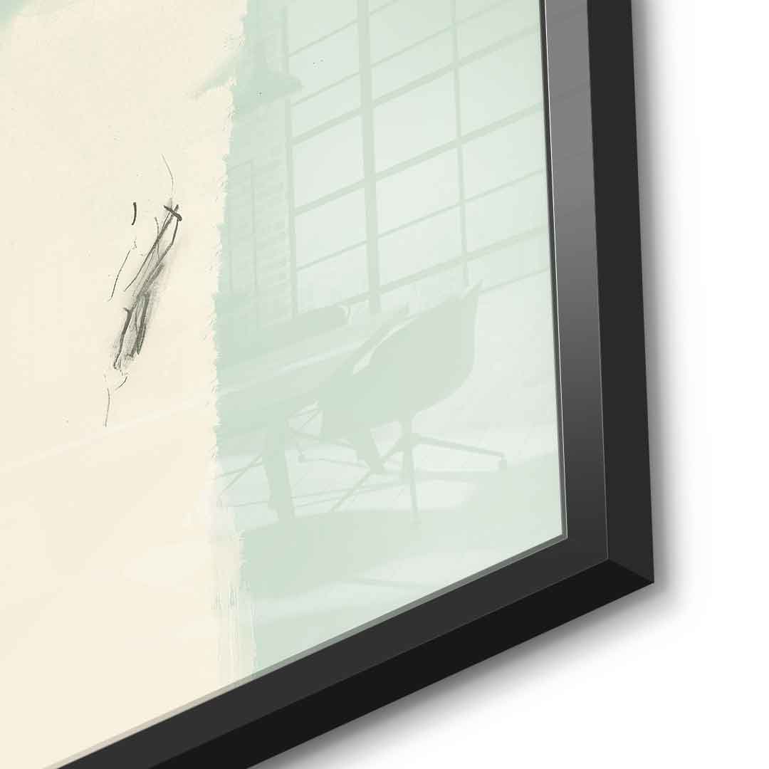 Meet John Cage on the bridge - Acrylglas
