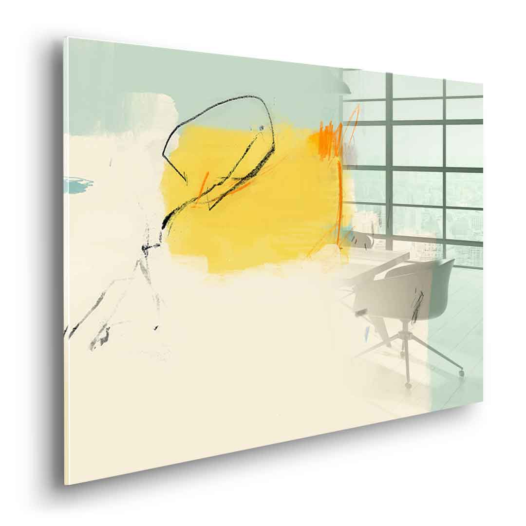 Meet John Cage on the bridge - Acrylglas