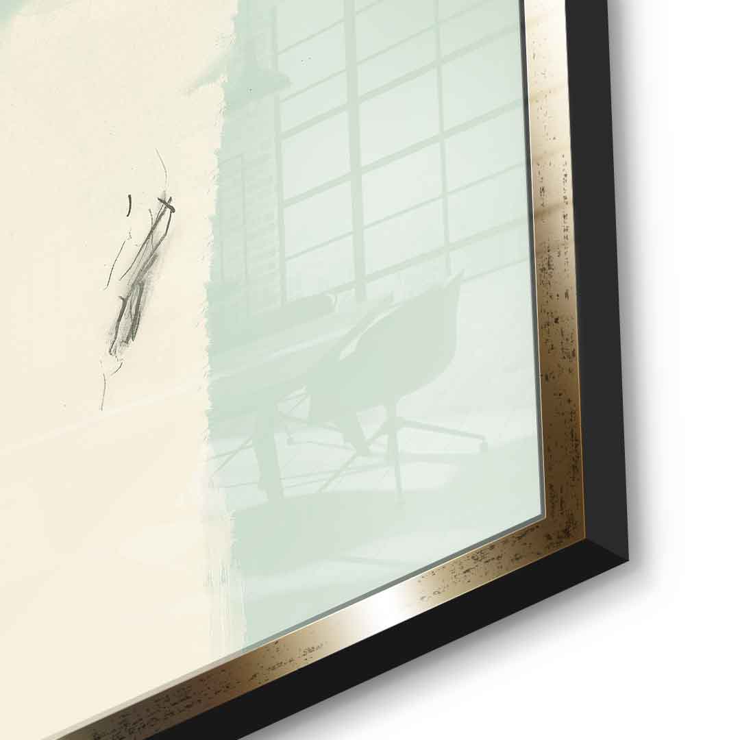 Meet John Cage on the bridge - Acrylglas