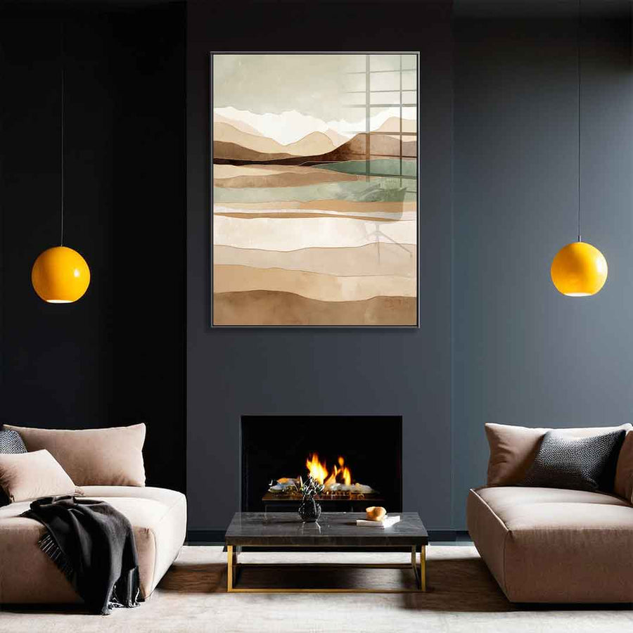 Layers Of Time And Terrain - Acrylglas