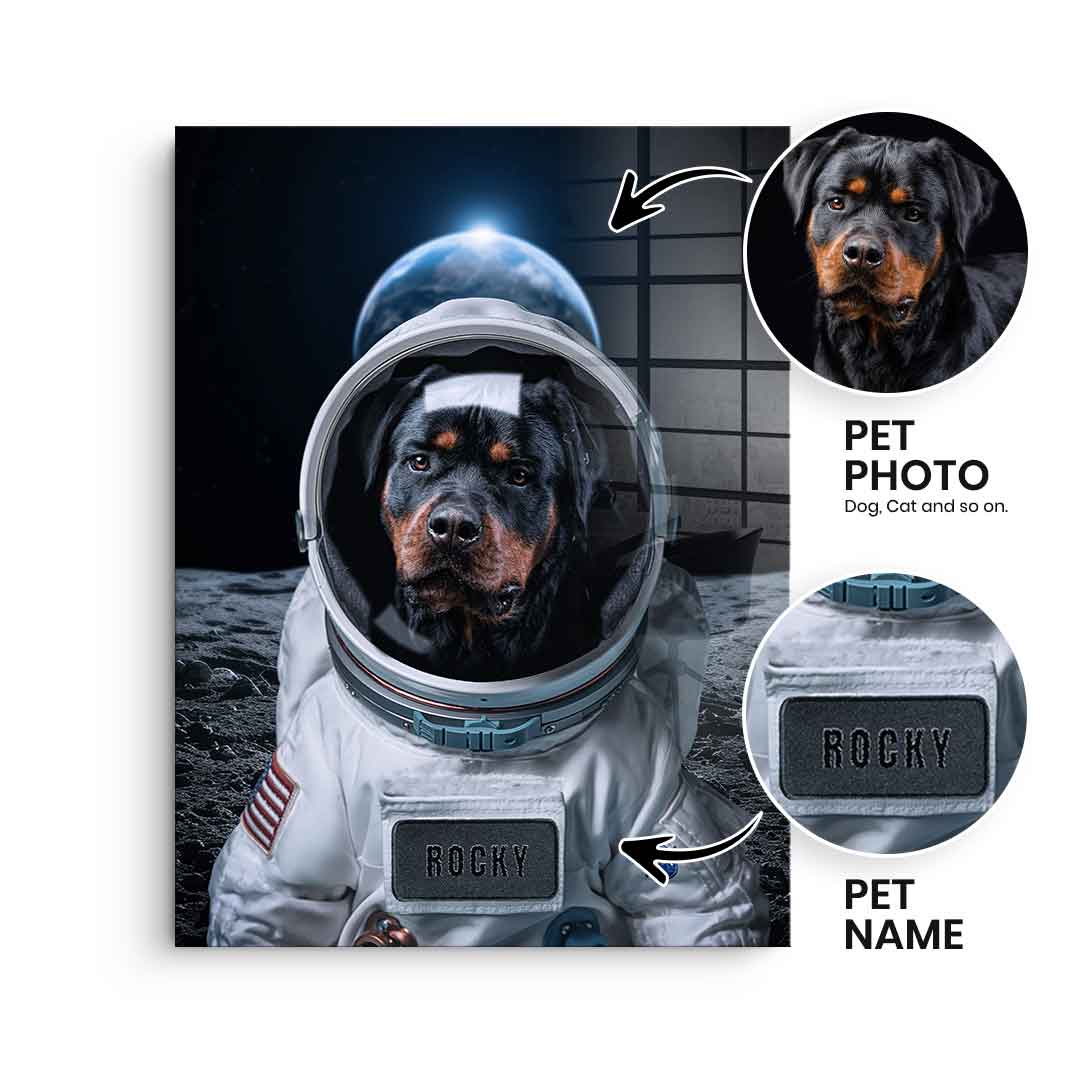 Astronaut Personalisierbar - Acrylglas