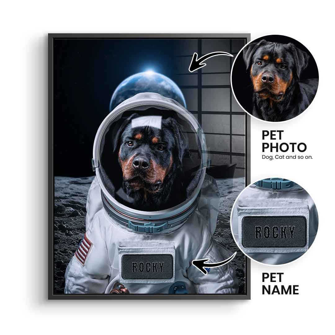 Astronaut Personalisierbar - Acrylglas