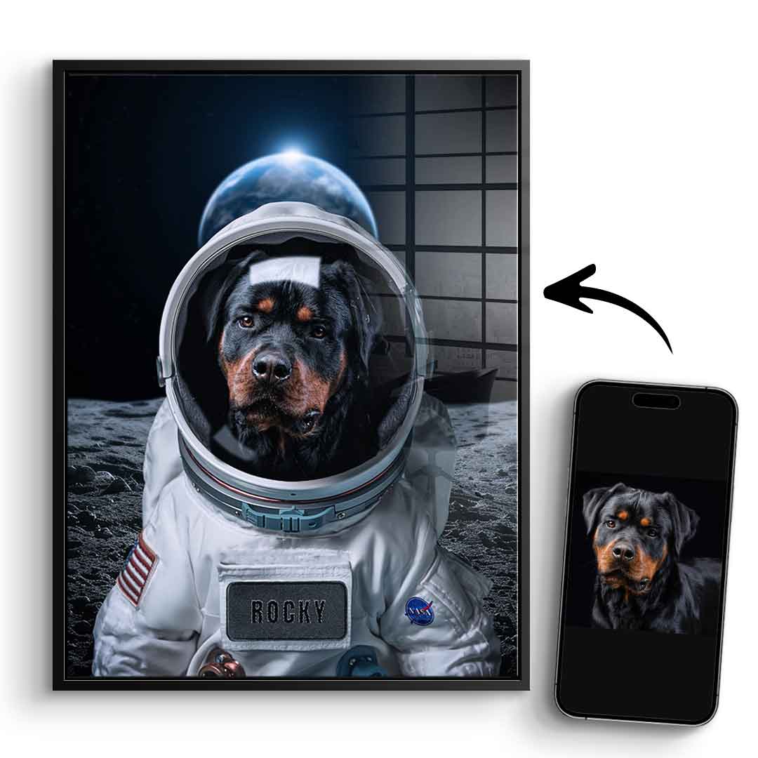 Astronaut Personalisierbar - Acrylglas