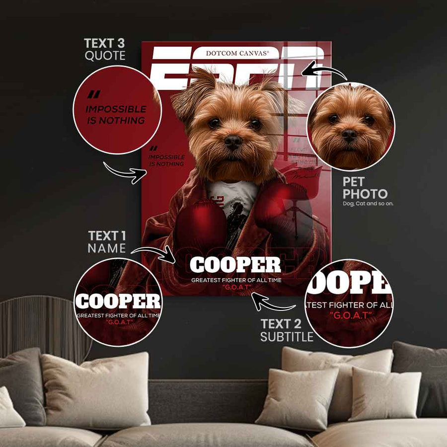 ESPN Możliwość personalizacji — szkło akrylowe