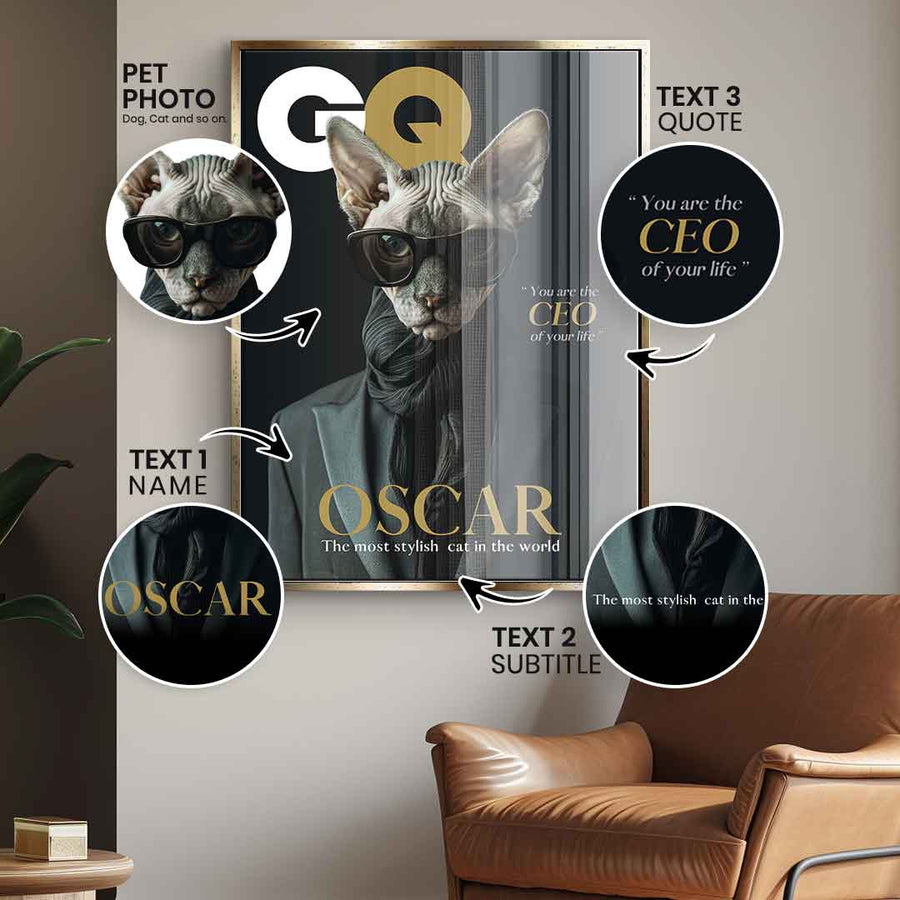 GQ Spersonalizowany - Szkło akrylowe