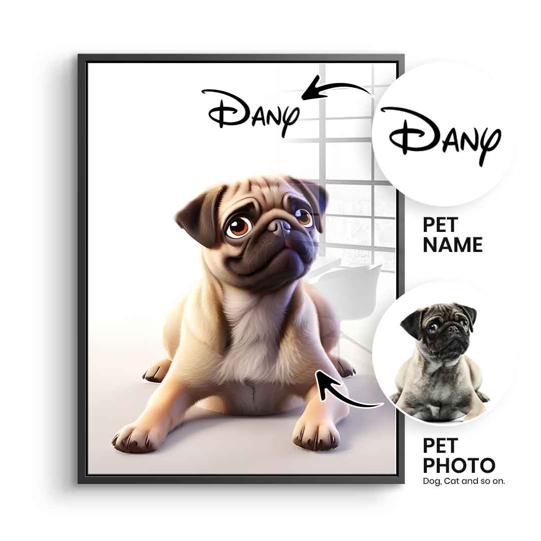 Personalizowany Pet Disney – szkło akrylowe