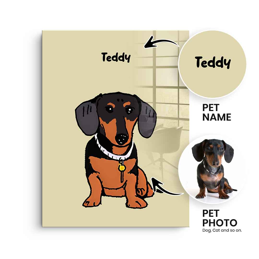 Pet Minimalistic Personalisierbar - Acrylglas